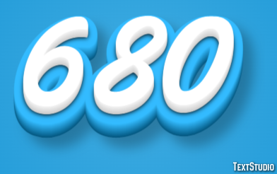 680 Text Effect