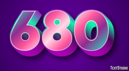 680 Text Effect