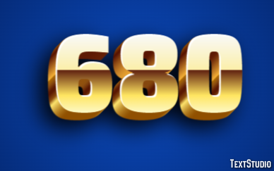 680 Text Effect