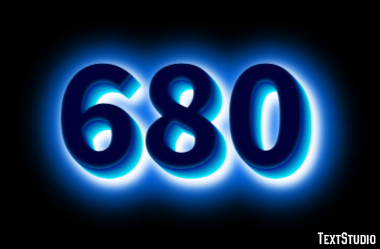 680 Text Effect