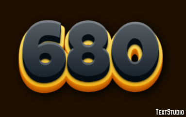 680 Text Effect