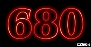 680 Text Effect