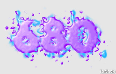 680 Text effect