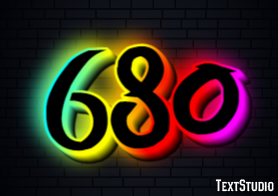 680 Text Effect