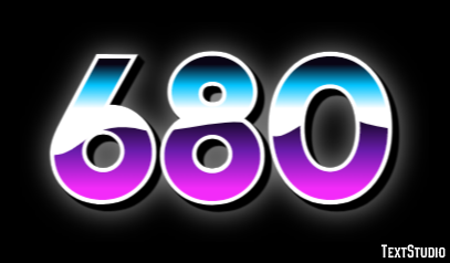 680 Text Effect