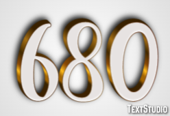 680 Text effect