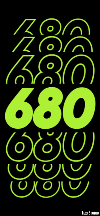 680 Text Effect
