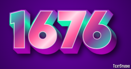 1676 Tekst Effect