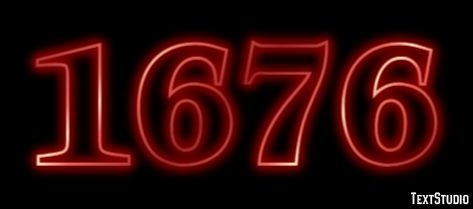 1676 Tekst Effect