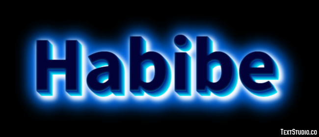 Habibe Effetto testo