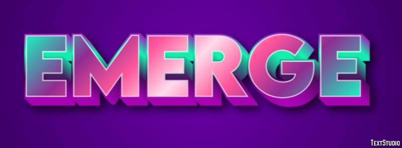Emerge Text Effect