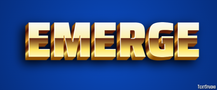 Emerge Text Effect
