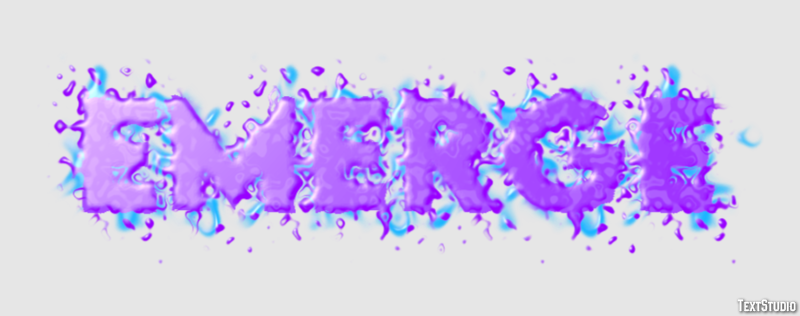 Emerge Efekt tekstowy