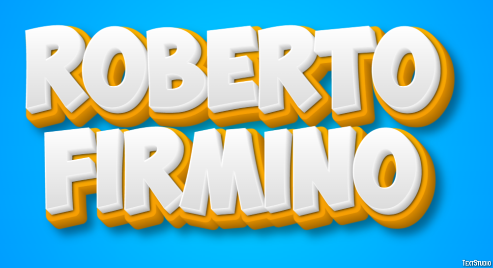 Roberto Firmino テキスト効果
