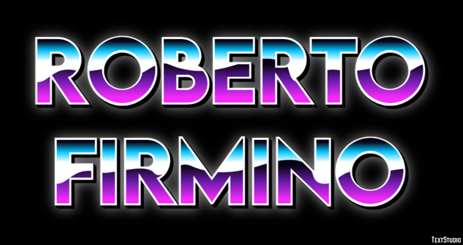 Roberto Firmino Text Effect
