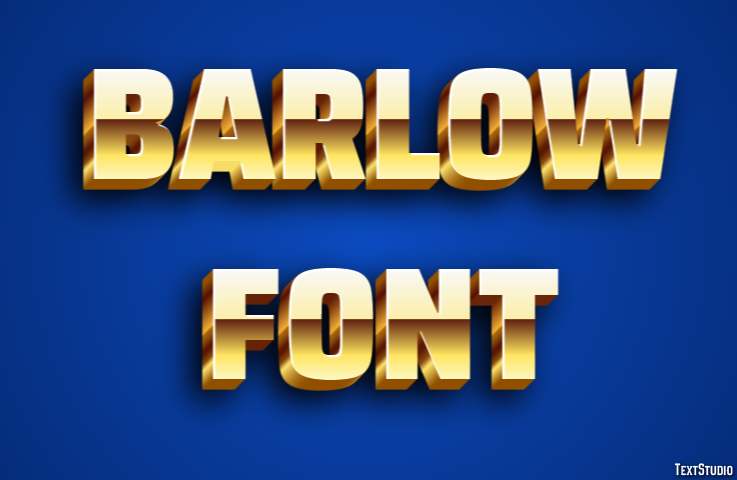 Barlow Font Efecto de Texto