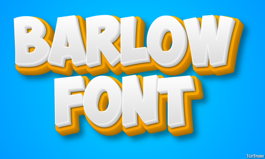 Barlow Font Efecto de Texto