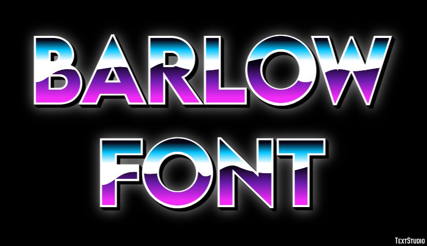 Barlow Font Effetto testo