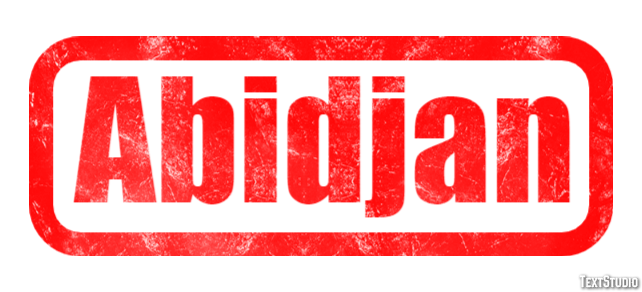 Abidjan Efekt tekstowy