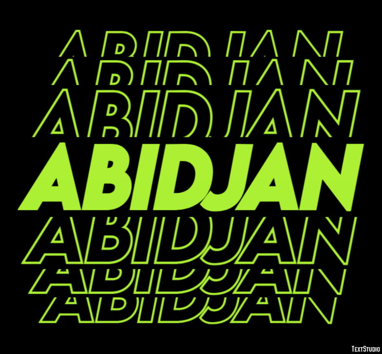 Abidjan Efekt tekstowy