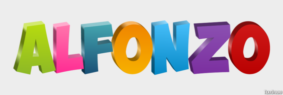Alfonzo Text effect