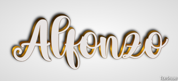 Alfonzo Text effect
