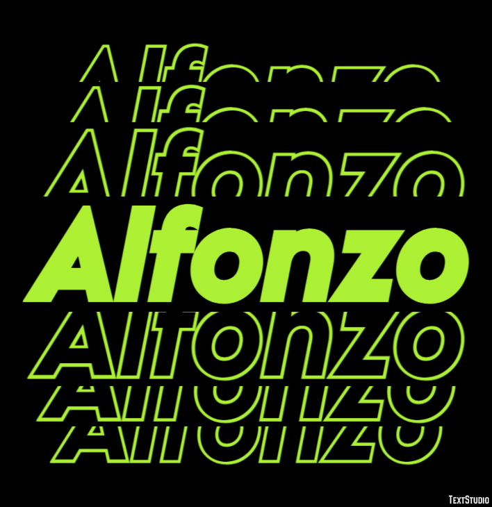Alfonzo Text effect