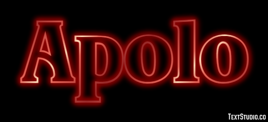 Apolo Efecto de texto