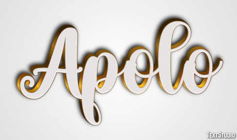 Apolo Efecto de texto