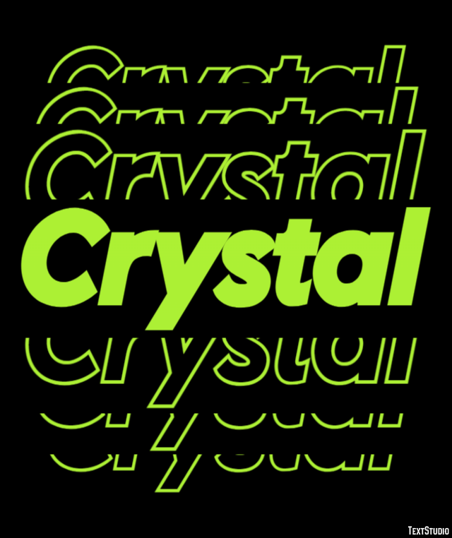 Crystal Effet de Texte