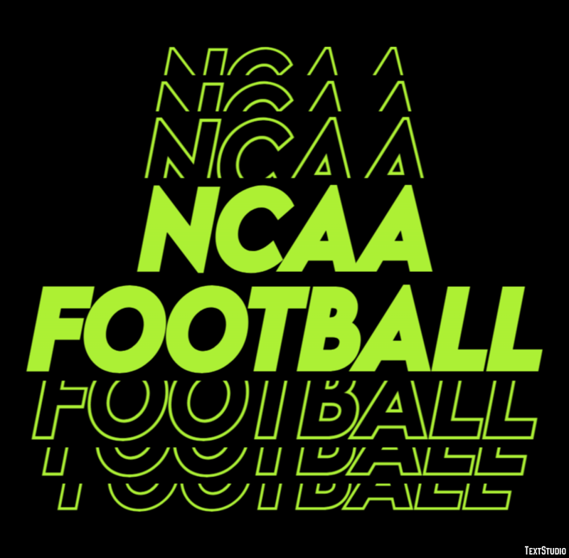 NCAA Football Effetto testo