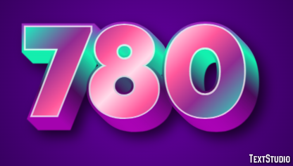 780 Text Effect