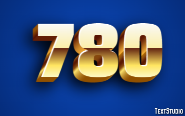 780 Text Effect