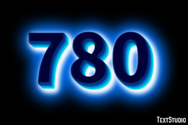 780 Text Effect