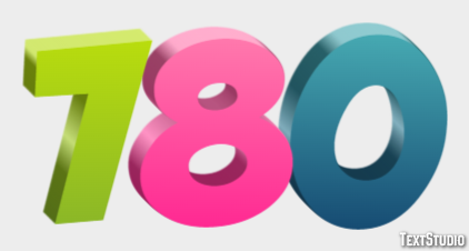 780 Text Effect