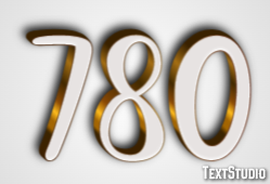 780 Text Effect