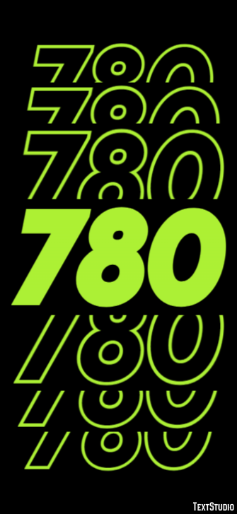 780 Text Effect