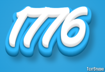 1776 Text Effect