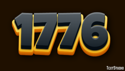 1776 Text Effect