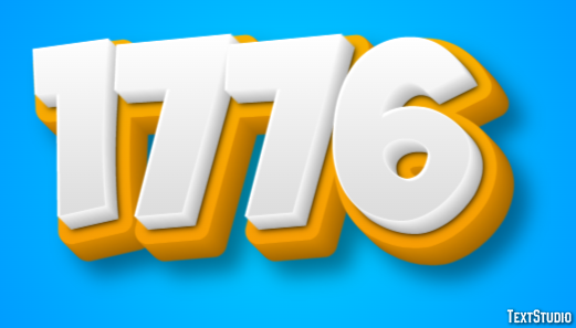 1776 Text Effect