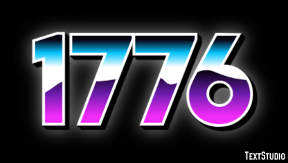 1776 Text Effect