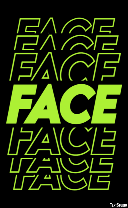 Face Efecto de Texto