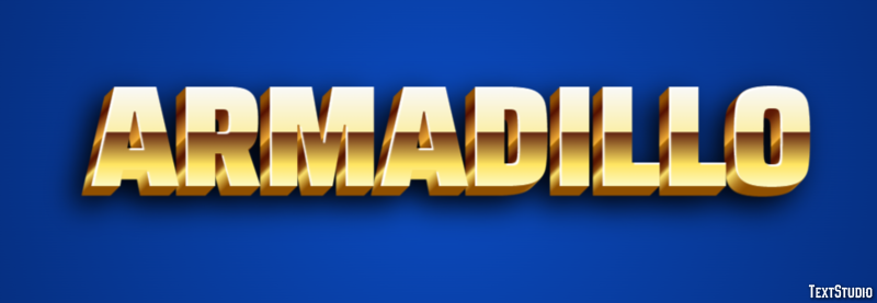 Armadillo Efecto de texto