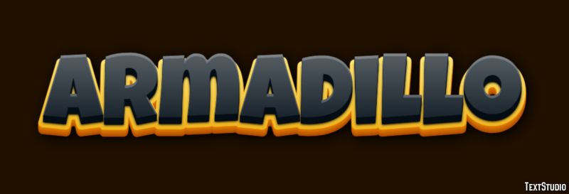 Armadillo Texteffekt