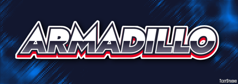 Armadillo Efecto de texto