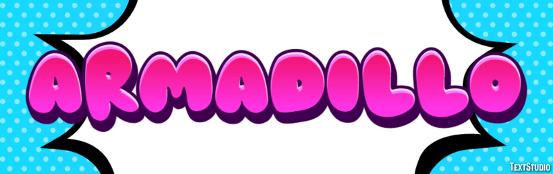 Armadillo Efecto de Texto