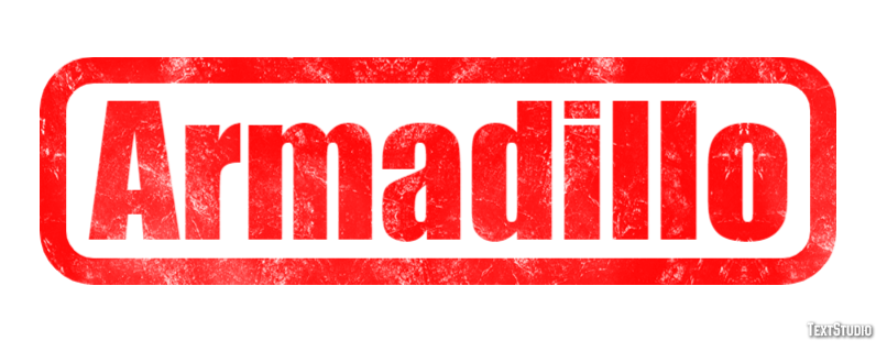 Armadillo Efecto de texto