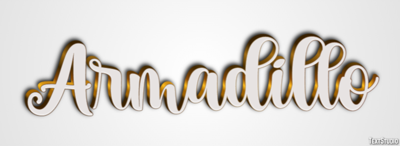Armadillo Efecto de texto