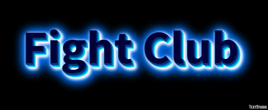 Fight Club Texteffekt
