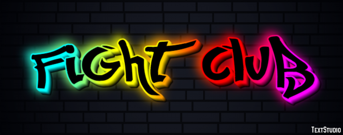 Fight Club Text Effect
